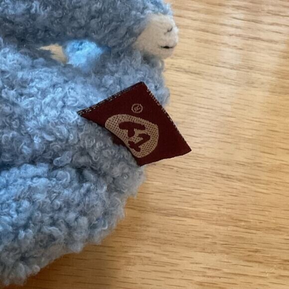 Ty Blue Beary Plush Teddy Bear - The Attic Treasures Collection - Blue & White - - Picture 3 of 4